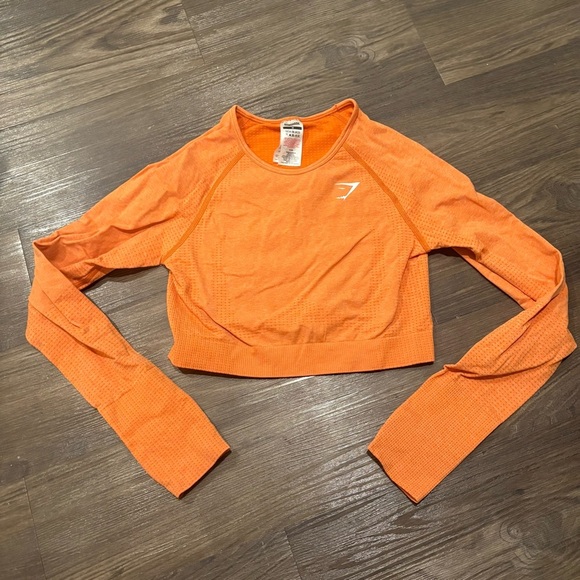 Gymshark Orange Long Sleeve Top - Picture 1 of 4